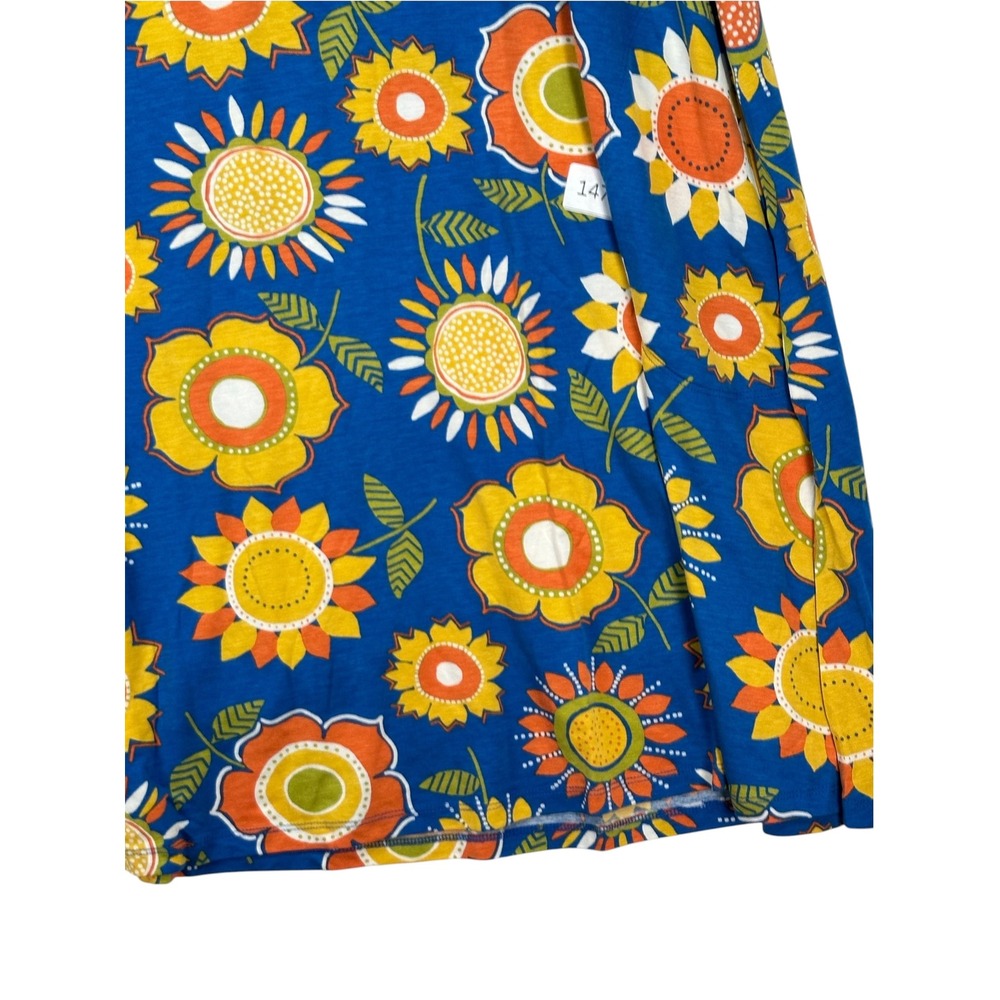 NWT Gudrun Sjoden Womens Sunflower Dress XL Jersey Boho Lagenlook Blue Artsy - Picture 5 of 13